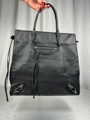 Balenciaga City Tote Bag – Black Leather
