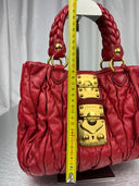 Miu Miu Vintage Handbag – Red & Gold