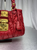 Miu Miu Vintage Handbag – Red & Gold