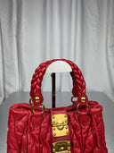 Miu Miu Vintage Handbag – Red & Gold