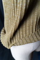 Diesel Khaki Green Striped Short Sleeve Polo Shirt