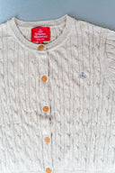 Vivienne Westwood Light Beige Cable Knit Cardigan