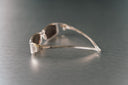 Gucci Silver Aviator Sunglasses with Brown Lenses