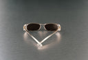 Gucci Silver Aviator Sunglasses with Brown Lenses