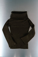 Margiela Dark Brown Knitted Turtleneck Sweater