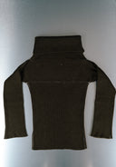 Margiela Dark Brown Knitted Turtleneck Sweater