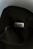 Margiela Dark Brown Knitted Turtleneck Sweater
