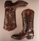 Vintage Santiag Brown Cowboy Boots