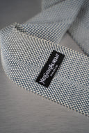 White and Black Houndstooth Necktie