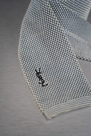 White and Black Houndstooth Necktie