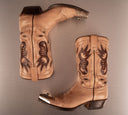 Sendra Santiag Light Beige Cowboy Boots