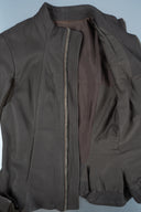Rick Owens Taupe Leather Jacket