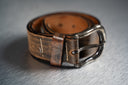 Vintage Levi's Brown Leather Belt with Distressed Finish
