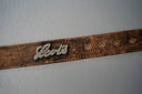 Vintage Levi's Brown Leather Belt with Distressed Finish