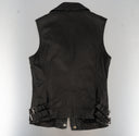IRO Black Biker Leather Vest