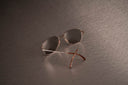 L'amy Vintage Rose Gold Aviator Sunglasses