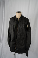 Rick Owens Black Bomber Jacket