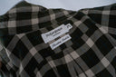 Yves Saint Laurent Green and White Checked Long Sleeve Shirt