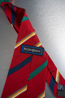 Red Striped Silk Necktie