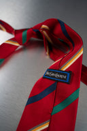 Red Striped Silk Necktie
