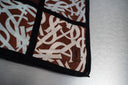 Yves Saint Laurent Brown Monogram Bandana Scarf