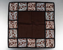 Yves Saint Laurent Brown Monogram Bandana Scarf