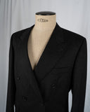 Yves Saint Laurent Black Double-Breasted Suit