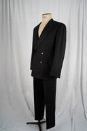 Yves Saint Laurent Black Double-Breasted Suit
