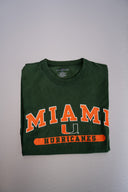 Miami Hurricanes Green Short-Sleeved T-Shirt