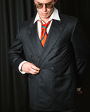 Yves Saint Laurent Black Double-Breasted Suit