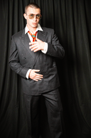 Yves Saint Laurent Black Double-Breasted Suit