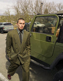 Yves Saint Laurent Dark Green Double-Breasted Suit